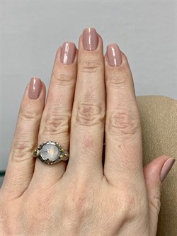 *Кольцо р.16,5 Лунный камень Адуляр АРТ 33986 ВЕС 4,74 Г - фото 216678