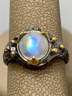 *Кольцо р.17,5 Лунный камень Адуляр АРТ 33796 ВЕС 4,64 Г - фото 216726