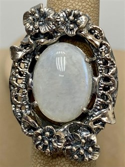 *Кольцо р.17,5 Лунный камень Адуляр АРТ 41339 ВЕС 18,63 Г - фото 216747