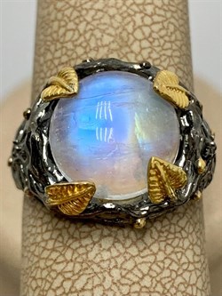 *Кольцо р.17,5 Лунный камень Адуляр АРТ 41444 ВЕС 6,82 Г - фото 216777