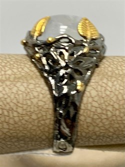 *Кольцо р.17,5 Лунный камень Адуляр АРТ 41444 ВЕС 6,82 Г - фото 216779