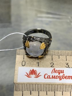 *Кольцо р.17,5 Лунный камень Адуляр АРТ 41444 ВЕС 6,82 Г - фото 216781