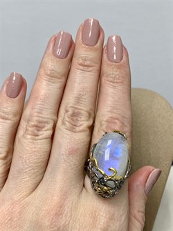 *Кольцо р.17,5 Лунный камень Адуляр АРТ 53607 ВЕС 15,28 Г - фото 216797 *Кольцо р.17,5 Лунный камень Адуляр АРТ 53607 ВЕС 15,28 Г - фото 216797
