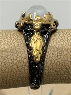 *Кольцо р.17,5 Лунный камень Адуляр АРТ 60405 ВЕС 5,59 Г - фото 216811