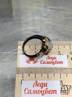 *Кольцо р.17,5 Лунный камень Адуляр АРТ 60405 ВЕС 5,59 Г - фото 216814