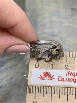 *Кольцо р.18 Лунный камень Адуляр АРТ 33795 ВЕС 3,92 Г - фото 216835