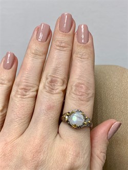 *Кольцо р.18 Лунный камень Адуляр АРТ 33982 ВЕС 4,69 Г - фото 216840