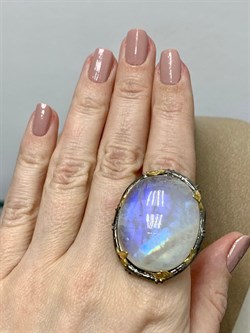 *Кольцо р.18 Лунный камень Адуляр АРТ 36295 ВЕС 25,65 Г - фото 216873 *Кольцо р.18 Лунный камень Адуляр АРТ 36295 ВЕС 25,65 Г - фото 216873