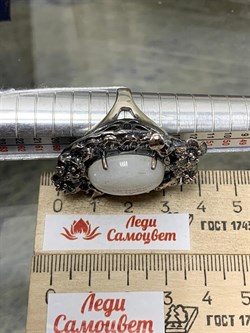 *Кольцо р.18 Лунный камень Адуляр АРТ 41301 ВЕС 19,27 Г - фото 216887