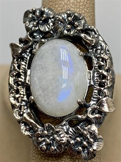 *Кольцо р.18 Лунный камень Адуляр АРТ 41301 ВЕС 19,27 Г - фото 216890