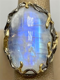 *Кольцо р.18 Лунный камень Адуляр АРТ 41395 ВЕС  20,95 Г - фото 216893 *Кольцо р.18 Лунный камень Адуляр АРТ 41395 ВЕС  20,95 Г - фото 216893