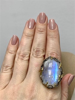 *Кольцо р.18 Лунный камень Адуляр АРТ 41395 ВЕС  20,95 Г - фото 216894 *Кольцо р.18 Лунный камень Адуляр АРТ 41395 ВЕС  20,95 Г - фото 216894