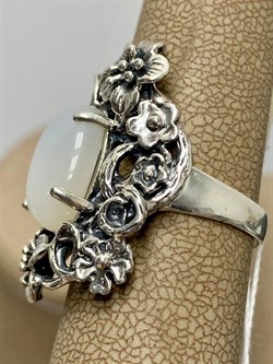 *Кольцо р.18 Лунный камень Адуляр АРТ 43749 ВЕС 10,64 Г - фото 216922