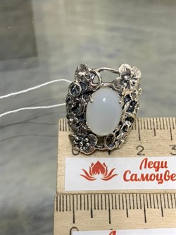 *Кольцо р.18 Лунный камень Адуляр АРТ 43749 ВЕС 10,64 Г - фото 216924