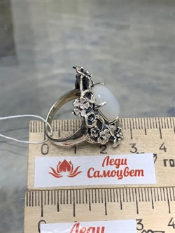 *Кольцо р.18 Лунный камень Адуляр АРТ 43749 ВЕС 10,64 Г - фото 216925