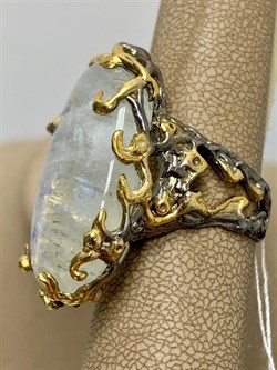 *Кольцо р.18 Лунный камень Адуляр АРТ 49048 ВЕС 18,74 Г - фото 216932