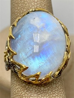 *Кольцо р.18 Лунный камень Адуляр АРТ 49110 ВЕС 15,91 Г - фото 216947 *Кольцо р.18 Лунный камень Адуляр АРТ 49110 ВЕС 15,91 Г - фото 216947