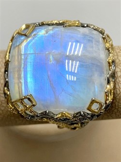 *Кольцо р.18 Лунный камень Адуляр АРТ 49330 ВЕС 18,67 Г - фото 216962