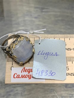 *Кольцо р.18 Лунный камень Адуляр АРТ 49330 ВЕС 18,67 Г - фото 216969