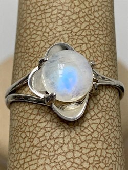 *Кольцо р.18 Лунный камень Адуляр АРТ 52890 ВЕС 1,92 Г - фото 216995