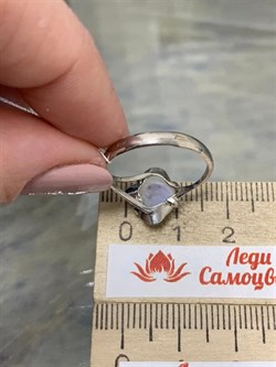 *Кольцо р.18 Лунный камень Адуляр АРТ 52890 ВЕС 1,92 Г - фото 216997