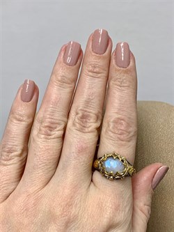 *Кольцо р.18 Лунный камень Адуляр АРТ 52941 ВЕС 5,31 Г - фото 217004 *Кольцо р.18 Лунный камень Адуляр АРТ 52941 ВЕС 5,31 Г - фото 217004