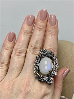 *Кольцо р.18,5 Лунный камень Адуляр АРТ 41327 ВЕС  19,18 Г - фото 217060 *Кольцо р.18,5 Лунный камень Адуляр АРТ 41327 ВЕС  19,18 Г - фото 217060