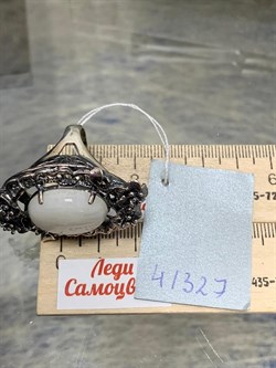 *Кольцо р.18,5 Лунный камень Адуляр АРТ 41327 ВЕС  19,18 Г - фото 217068 *Кольцо р.18,5 Лунный камень Адуляр АРТ 41327 ВЕС  19,18 Г - фото 217068