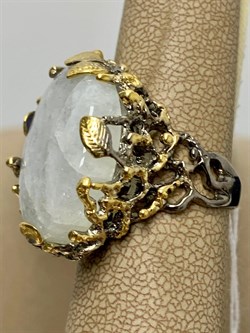 *Кольцо р.18,5 Лунный камень Адуляр АРТ 49106 ВЕС 13,75 Г - фото 217109