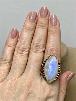 *Кольцо р.18,5 Лунный камень Адуляр АРТ 52783 ВЕС 14,34 Г - фото 217116 *Кольцо р.18,5 Лунный камень Адуляр АРТ 52783 ВЕС 14,34 Г - фото 217116