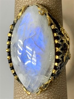 *Кольцо р.18,5 Лунный камень Адуляр АРТ 52783 ВЕС 14,34 Г - фото 217119 *Кольцо р.18,5 Лунный камень Адуляр АРТ 52783 ВЕС 14,34 Г - фото 217119