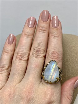 *Кольцо р.18,5 Лунный камень Адуляр АРТ 53001 ВЕС 13,71 Г - фото 217127 *Кольцо р.18,5 Лунный камень Адуляр АРТ 53001 ВЕС 13,71 Г - фото 217127