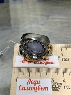 *Кольцо р.18,5 Лунный камень Адуляр АРТ 54031 ВЕС  21,97 Г - фото 217144