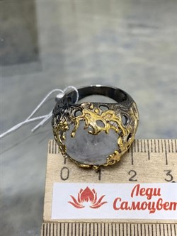 *Кольцо р.18,5 Лунный камень Адуляр АРТ 62882 ВЕС 12,75 Г - фото 217156