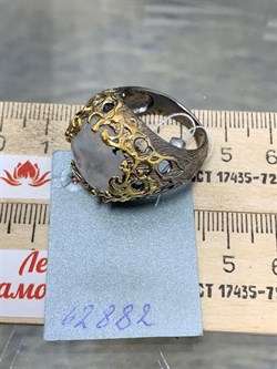 *Кольцо р.18,5 Лунный камень Адуляр АРТ 62882 ВЕС 12,75 Г - фото 217159