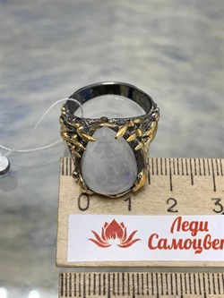 *Кольцо р.18,5 Лунный Камень Адуляр Индия АРТ 83567 ВЕС 14,31 Г - фото 217177