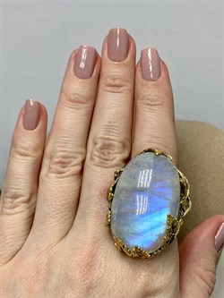 *Кольцо р.19 Лунный камень Адуляр АРТ 47558 ВЕС 33,38 Г - фото 217184 *Кольцо р.19 Лунный камень Адуляр АРТ 47558 ВЕС 33,38 Г - фото 217184