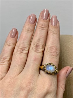 *Кольцо р.19 Лунный камень Адуляр АРТ 52943 ВЕС 5,81 Г - фото 217194