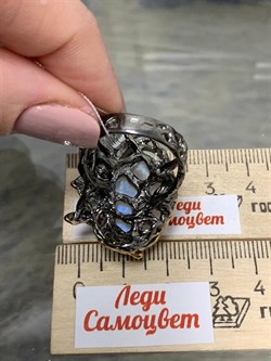 *Кольцо р.19 Лунный камень Адуляр АРТ 53055 ВЕС 18,19 Г - фото 217211 *Кольцо р.19 Лунный камень Адуляр АРТ 53055 ВЕС 18,19 Г - фото 217211