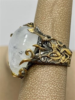 *Кольцо р.19 Лунный камень Адуляр АРТ 53300 ВЕС 13,64 Г - фото 217220