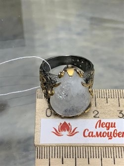 *Кольцо р.19 Лунный камень Адуляр АРТ 53300 ВЕС 13,64 Г - фото 217222