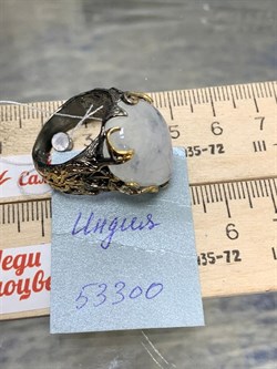 *Кольцо р.19 Лунный камень Адуляр АРТ 53300 ВЕС 13,64 Г - фото 217225