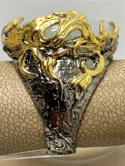 *Кольцо р.19,5 Лунный камень Адуляр АРТ 56944 ВЕС 18,41 Г - фото 217242