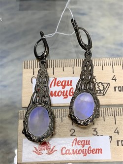 *Серьги Адуляр Индия Арт 62876 Вес 11,33 г - фото 217297