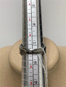 *Кольцо р.17,5  Кварц Волосатик Бразилия АРТ 49112 (ВЕС 13,04 Г) - фото 217331