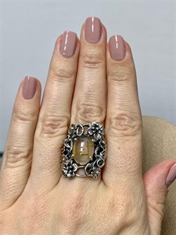 *Кольцо р.17,5 Кварц Волосатик Бразилия АРТ 43793 (ВЕС 10,52 Г) - фото 217358 *Кольцо р.17,5 Кварц Волосатик Бразилия АРТ 43793 (ВЕС 10,52 Г) - фото 217358