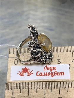 *Кольцо р.17,5 Кварц Волосатик Бразилия АРТ 43793 (ВЕС 10,52 Г) - фото 217363 *Кольцо р.17,5 Кварц Волосатик Бразилия АРТ 43793 (ВЕС 10,52 Г) - фото 217363