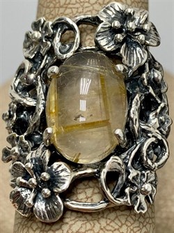 *Кольцо р.17,5 Кварц Волосатик Бразилия АРТ 43793 (ВЕС 10,52 Г) - фото 217365 *Кольцо р.17,5 Кварц Волосатик Бразилия АРТ 43793 (ВЕС 10,52 Г) - фото 217365