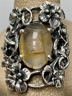 *Кольцо р.17,5 Кварц Волосатик Бразилия АРТ 43793 (ВЕС 10,52 Г) - фото 217369 *Кольцо р.17,5 Кварц Волосатик Бразилия АРТ 43793 (ВЕС 10,52 Г) - фото 217369