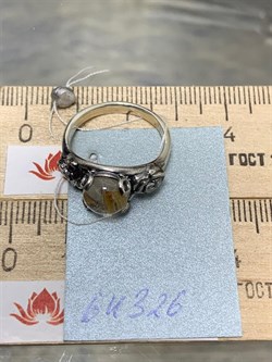 *Кольцо р.17,5 Кварц Волосатик Бразилия АРТ 64326 (ВЕС 4,67 Г) - фото 217381 *Кольцо р.17,5 Кварц Волосатик Бразилия АРТ 64326 (ВЕС 4,67 Г) - фото 217381